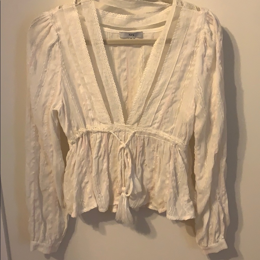 Deep V Blouse